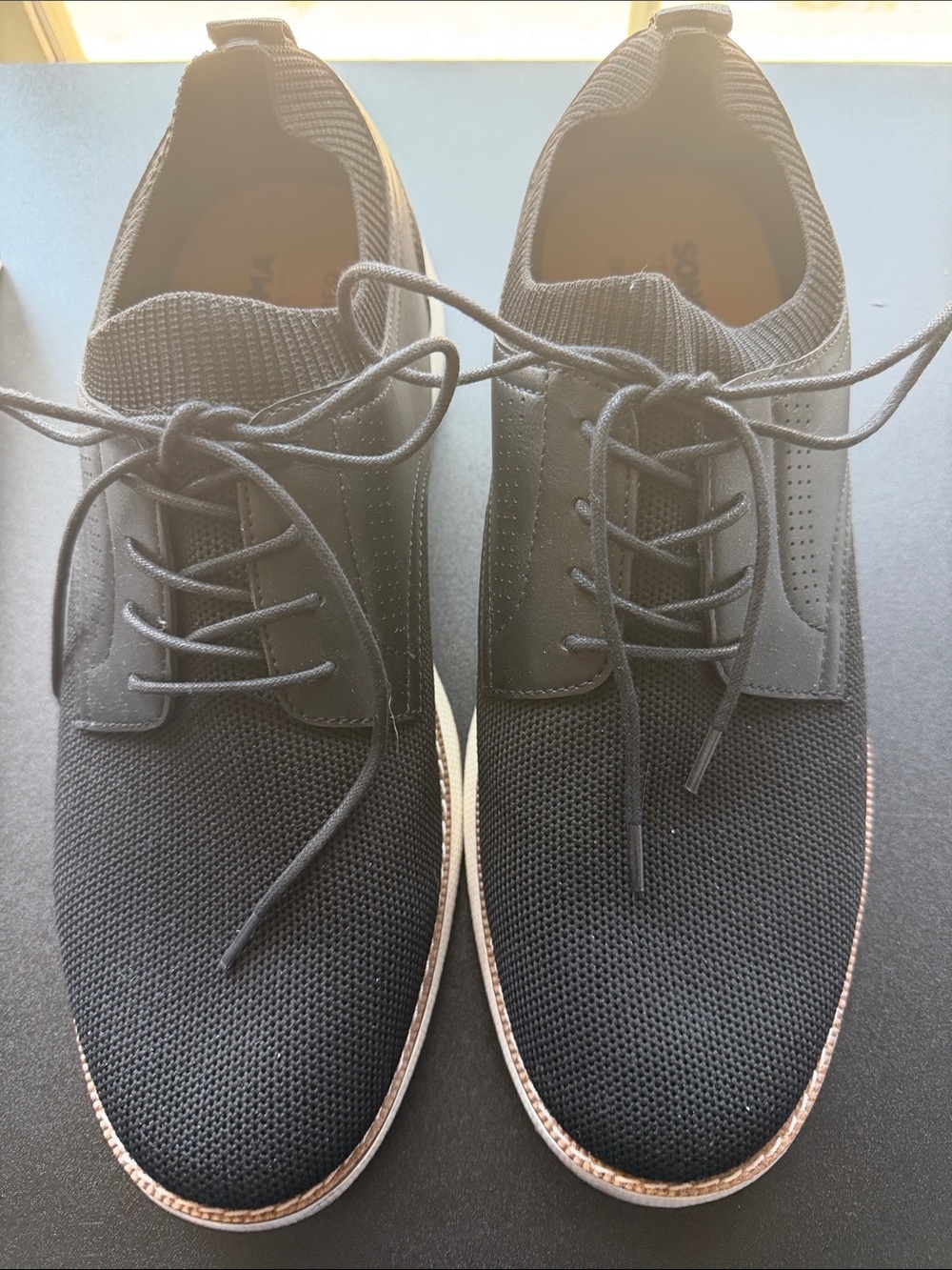 Sonoma Black Men's Oxfords - Lace-Up Dress Shoes